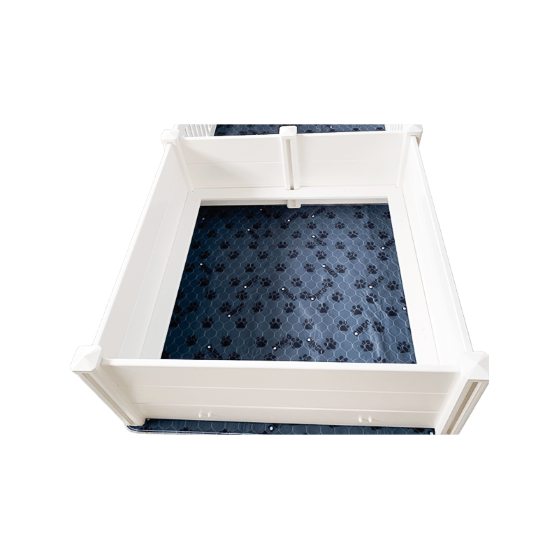 Hộp Whelping PVC sử dụng đường ray vuông được kết nối
